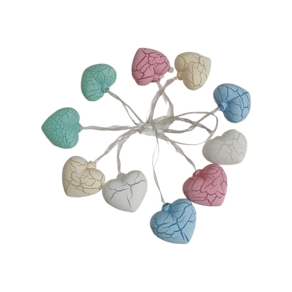 Cheapark LED Holiday String Lights For Room Decor Romantic Lighting Colorful Lanterns Girly Instagrams Worthy Crackle Heart Designs