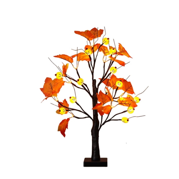Cheapark Led Maple Tree Light With Yellow Leaves - Indoor Holiday Party Decoration For Halloween Thanksgiving Events