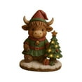 thumbnail image 1 of Cheapark Light-Up Christmas Highland Cow Ornament - Glowing Figurine for Home Courtyards, Enhancing Christmas Ambience, 1 of 8