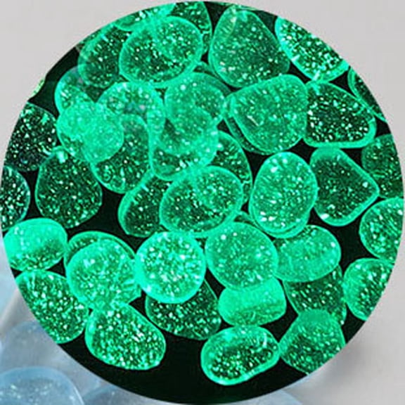 Cheapark Luminous Pebble Star Glow Stone 100 Pieces colorful glow stone for aquarium garden landscape aquatic yard layout decorative landscape material Gift