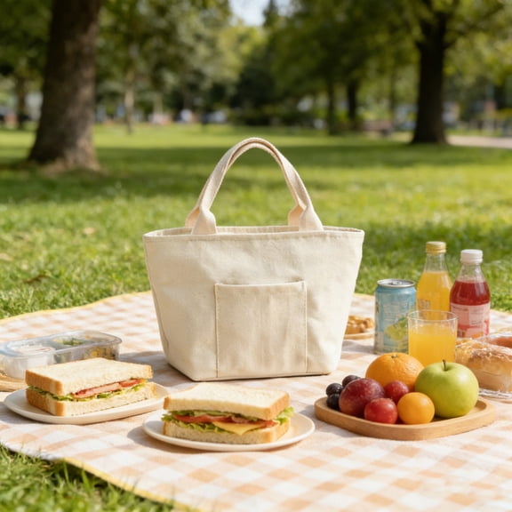 Cheapark Lunch Bag Reusable Cooler Tote For Men Women Daily Commute Outdoor Travel Work Meal Prep And Food Container Carrying Gift