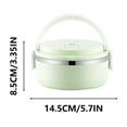 thumbnail image 1 of Cheapark Lunch Box Container, Portable Stainless Steel Blue Thermal Insulated Rice Noddles Lunch Box Food Container, 1 of 5
