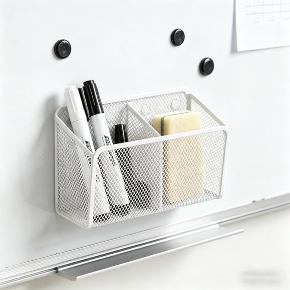 Cheapark Magnetic Iron Art Storage Basket For Refrigerator And Desktop Gift