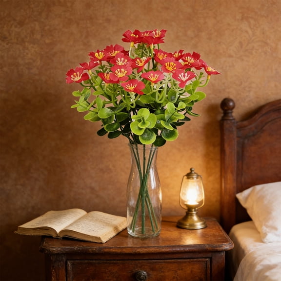 Cheapark Milan Flower Bouquet Artificial Scented Bloom 6 Pieces for Office Bedroom Relaxing Daily Household Floral Decor