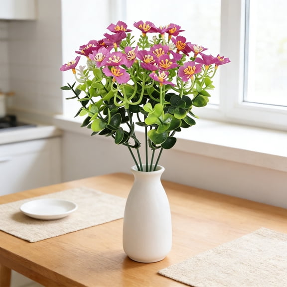 Cheapark Milan Flower Bouquet Artificial Scented Bloom 6 Pieces for Office Bedroom Relaxing Daily Household Floral Decor