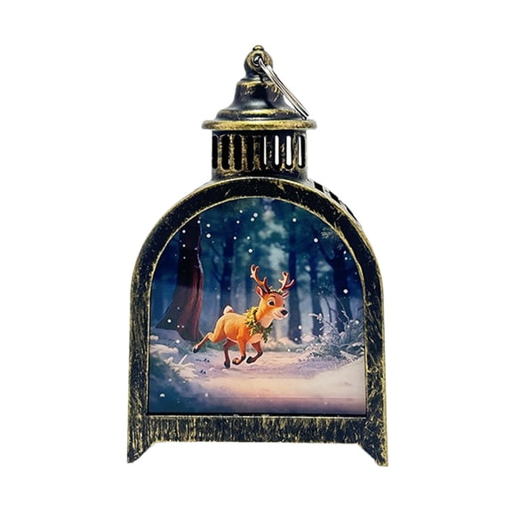 Cheapark Mini LED Oil Lamp Lights - Flameless Ambience Decor for Home Christmas, Festive Holiday Desktop Decoration