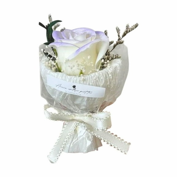 Cheapark Mini Pocket Everlasting Flower Bouquet - Small Rose Sunflower Simulation Blooms, Compact Gift Box Packaging, Sweet Companion Gift for Birthday Valentine's Day Decor