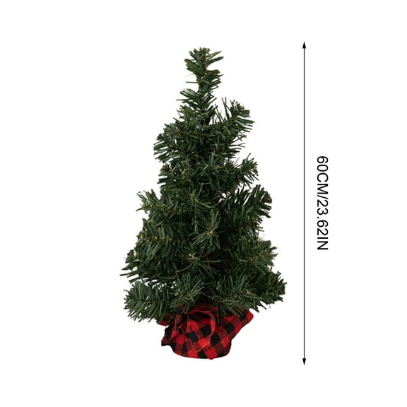 Cheapark Miniature Artificial Christmas Tree Ornaments - Tiny Decorative Trees, Perfect for Tabletop Displays, Shelves & Holiday Gifts