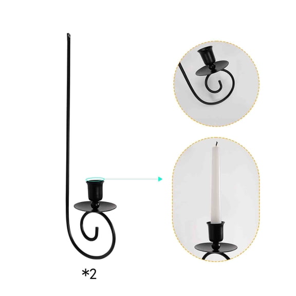 Cheapark Modern Metal Wall Candle Sconces Wall-Mounted Candle Holders Gift Stylish Hanging Decor for Living Rooms Farmhouse Cott ages