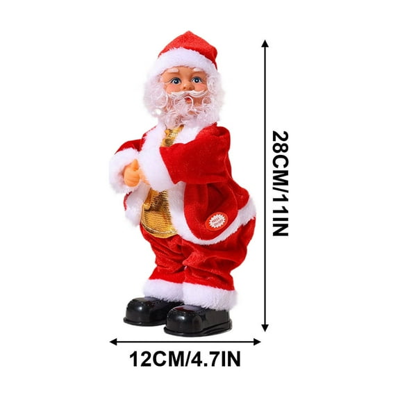 Cheapark Musical Hip-Shaking Santa Claus - Festive Christmas Decorations, Jolly Gift Pack Ornament for Home & Party