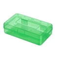 thumbnail image 1 of Cheapark Pencil Box, Large Capacity Clear Pencil Case, 1 Pack Hard Pencil Case, Clear Crayon Box with Snap-tight Lid Stackable Design, Plastic Storage Box for Office Supplies,, 1 of 5