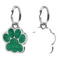 thumbnail image 1 of Cheapark Personalized Pet ID Tag Alloy Metal Glitter Blank Dog Tag Engravable Pendant Pet Identification Accessory, 1 of 5