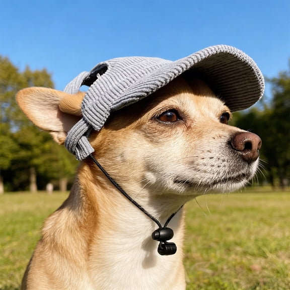 Cheapark Pet Sun Hat Waterproof Shade Cover Adjustable Wear Design For Outdoor Activity Large Companion Animal Daily Use