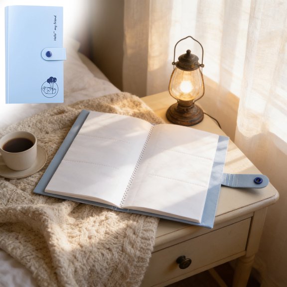 Cheapark Photo Album Memory Storage Book Home Office Display Back to School 3 Panel HD Waterproof Design Holds 240 Pictures Clear Page Album