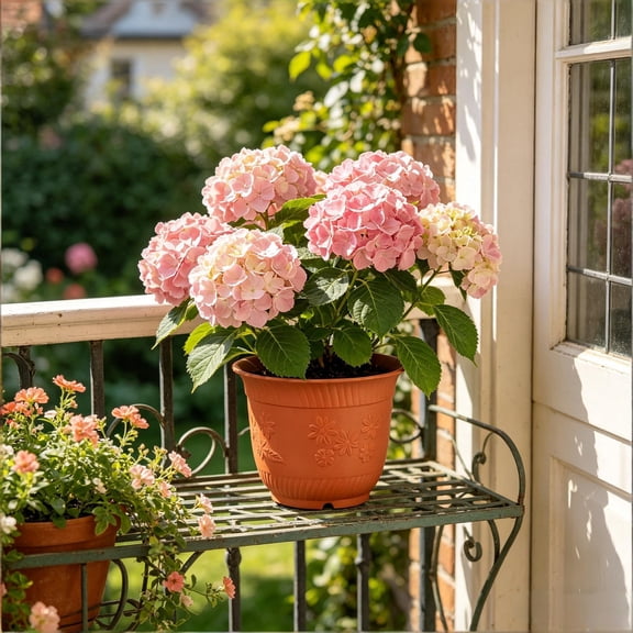 Cheapark Plastic Daisy Shaped Planter Pot For Balcony And Courtyard Greenery Planting Gift