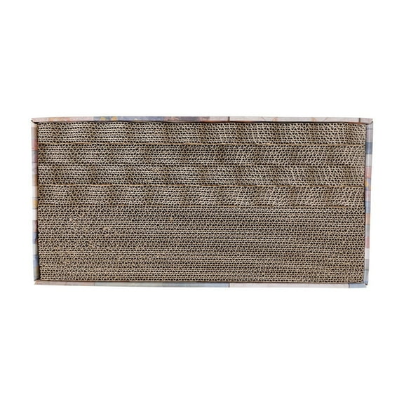 Cheapark Plastic Sealed Corrugated Cat Scratch Board Wave Splicing Thickened Paper Nest Durable Shavings Free for Cats