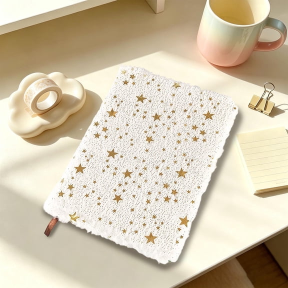 Cheapark Plush Fabric Cover Notebook Daily Written Record Journal Gift