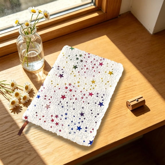 Cheapark Plush Fabric Cover Notebook Daily Written Record Journal Gift