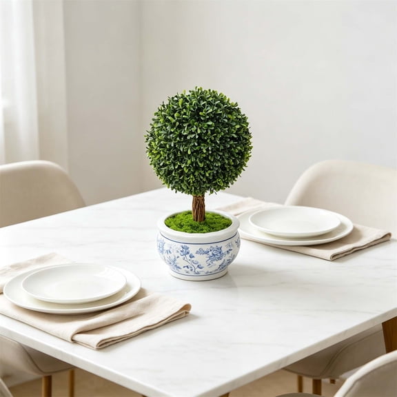 Cheapark Potted Plant Artificial Eucalyptus Shrubrealistic leaf natural shapingbalcony indoor desktop green planting perennial fresh household decorative bonsai