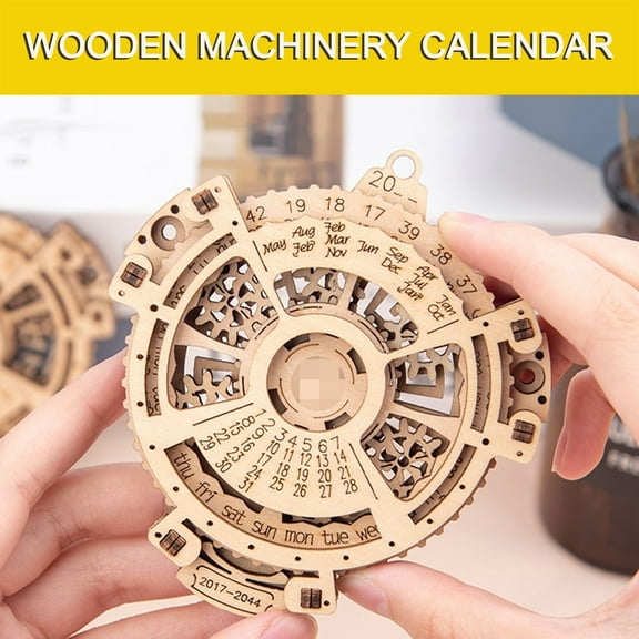 Cheapark Puzzles Wooden Almanacs Brain Teaser Games Engineering Toys Mechanical Gear
