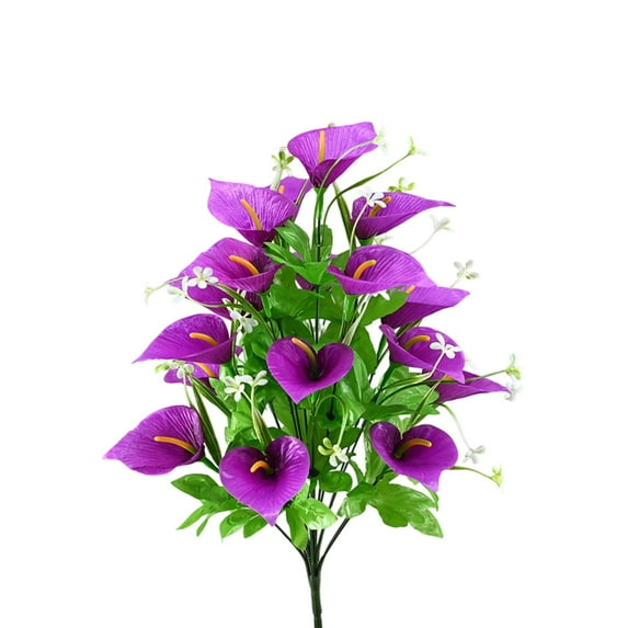 Cheapark Realistic Simulated Tulip Flower Bouquet Fake Silk Floral Arrangement For Home Table Centerpiece Vase Decor