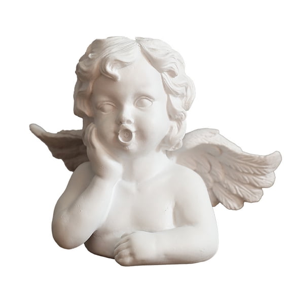 Cheapark Resin Cherub Christmas Ornament - Detailed Angel Design with Soft Finish, Hanging Decor for Tree Mantel, Christmas Home Decorations that Adds a Serene Festive Vibe