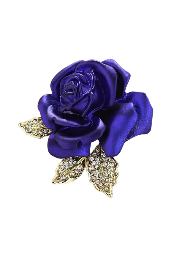 Rose Brooch Elegant Women's Wedding Chest Pin Suit Lapel Pin Formal Event Clothing Accessory Decor