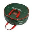thumbnail image 1 of Cheapark Round-Layer Cover Storage Bag for Wreaths - 29.5in Diameter Bag for Christmas Wreath Storage, Durable and Protective Holiday Container, 1 of 6