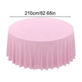 thumbnail image 1 of Cheapark Round Party Tablecloth Large Size Festive Table Cover 82.68 Inch Diameter Soft Fabric Table Cover For Home Gathering Party Daily Festival Dining Table Layout Decor Gift, 1 of 6