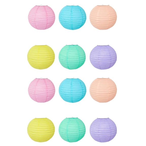 Cheapark Sage Green Paper Lanterns Hanging Decoration Set Rustic Party Supplies for Wedding Bridal Shower Birthday and Boho B ackdrop Decor