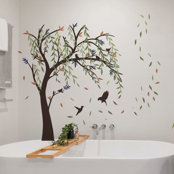 Cheapark Self Adhesive Tree Themed Wall Decal For Living Space Interior Background Layout Ornament Gift