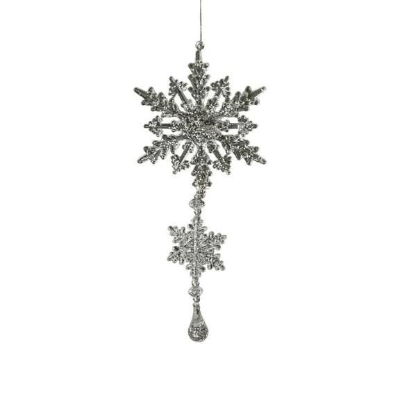 Cheapark Shimmering Snowflake Ornaments - Lightweight Easy-Hang Decor for Indoor Outdoor Christmas Trees, Windows & Home Festive Ambiance