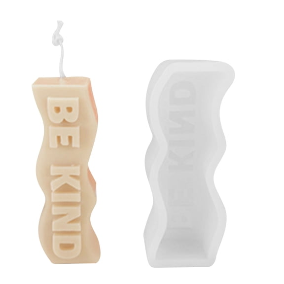 Cheapark Slogan Candle Mold English Letters Long Strip Scented Candle Mold