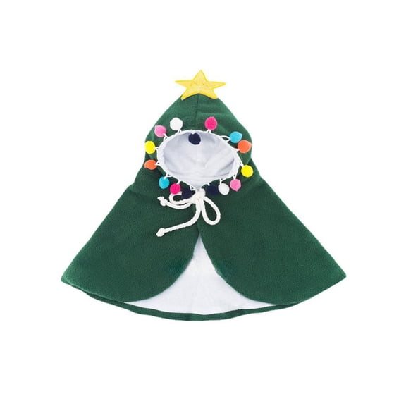 Cheapark Small Pet Christmas Cape - Soft Adjustable Decorative Apparel for Feline & Canine - Perfect for Holiday Celebrations - Festive Christmas Pet Clothes