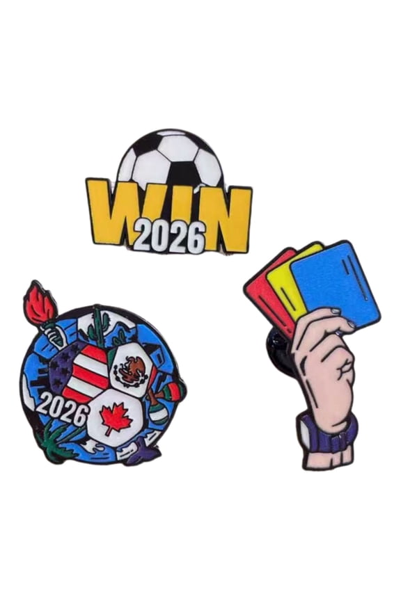 Soccer Pin Badge Metal Football Brooch for Sports Fans Collection Souvenir Gift Game Day Commemorative Accessory Gift