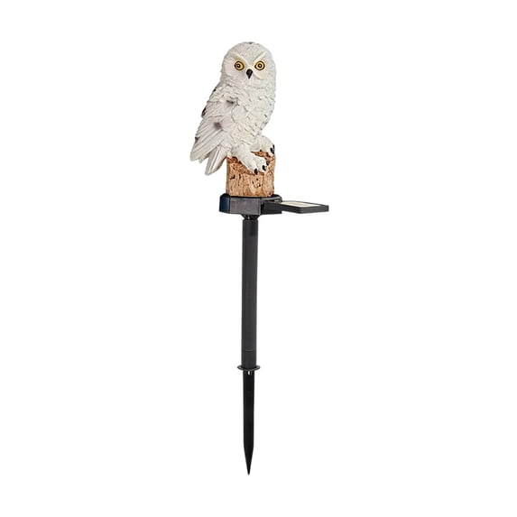 Cheapark Solar Powered Resin Owl Light Waterproof Outdoor Ground Insert Lawn Lamp Garden Patio Yard Lawn Pathway Landscape Lighting Decor