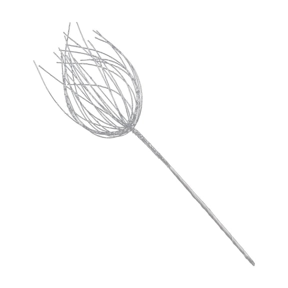 Cheapark Sparkling Glitter Artificial Flower Branches - Christmas Tree Arrangement & Rattan Wreath Decor, Festive Shimmer Accents