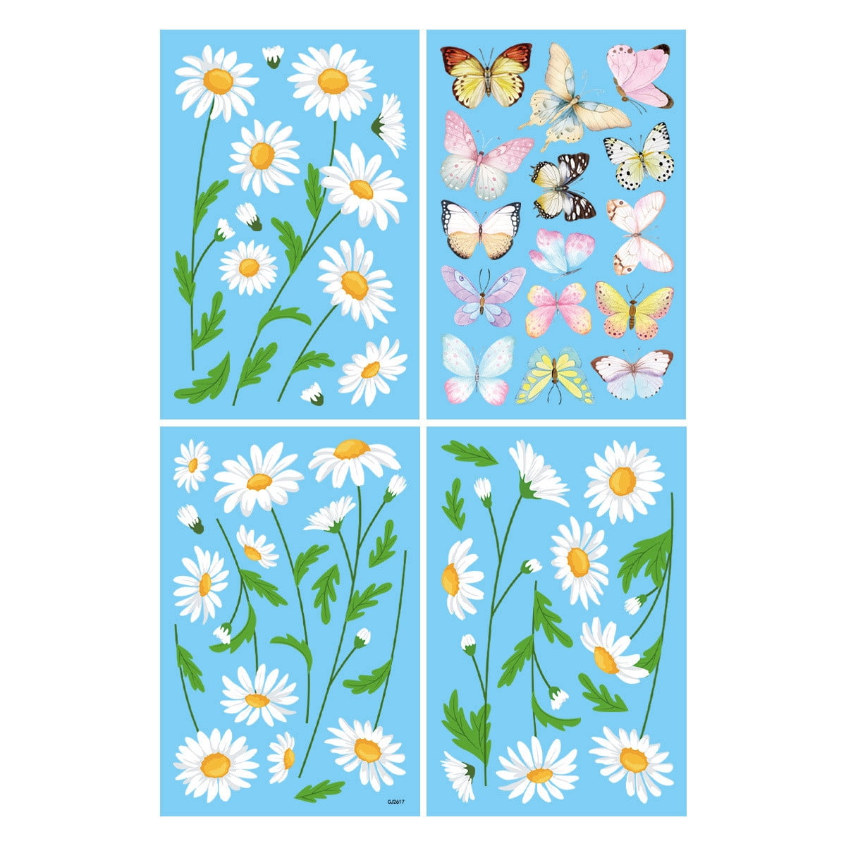 Butterfly Family Die-Cut Vinyl Window Decal - 7x3 Inch Premium White Vinyl Sticker For Car, Truck, Laptop