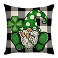 thumbnail image 1 of Cheapark St. Patricks Day Irish Clover Print Pillow Cover Decorative Sofa Seat Cushion Soft Breathable Green Themed Home Holiday Decor, 1 of 6