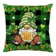 thumbnail image 1 of Cheapark St. Patricks Day Irish Clover Print Pillow Cover Decorative Sofa Seat Cushion Soft Breathable Green Themed Home Holiday Decor, 1 of 6