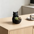 thumbnail image 1 of Cheapark Succulent Planter Cat Shaped Bowl Pot With Drainage Hole for Windowsill Desk Tabletop Small Greenery Flower Indoor Daily Decor Plant Container Ornament Gift, 1 of 6
