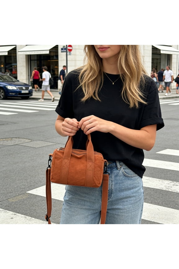 Tote Bag Canvas Shoulder Bag Outdoor Daily Commute Use Back to School Casual Simple Style 4 Color Options Available