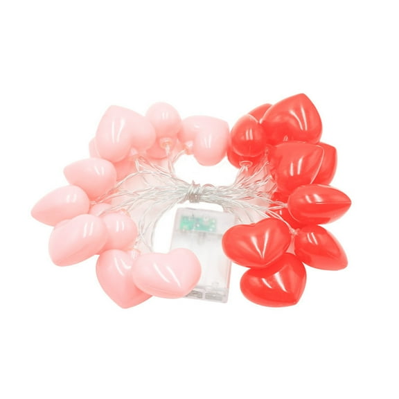 Cheapark Two-Tone LED Heart String Lights - Festive Ambient Lighting for Valentines Day, Birthdays, Confessions & Proposals