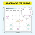 thumbnail image 1 of Cheapark Undated Super Sized Calendar - Yearless & Date-Free Planning Surface, Reusable Design with Liquid Marker Compatibility (5ml), Versatile Organizer, 1 of 6