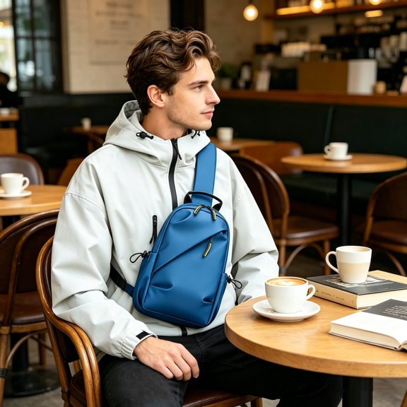Cheapark Unisex Wear Resistant Chest Bag Casual Travel Commute Crossbody Pack Gift