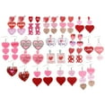thumbnail image 1 of Cheapark Valentine's Day Collection Earrings Color-Blocked Sparkling Heart Acrylic Drop Earrings Gift Fashionable Women's Ear Jewelry Romantic Holiday Accessory, 1 of 6