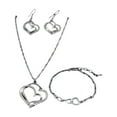 thumbnail image 1 of Cheapark Valentine’s Day Jewelry Set - Pendant, Earrings & Bracelet Accessories, Coordinated Design for Romantic Occasions, Elegant Gift for Her, 1 of 7