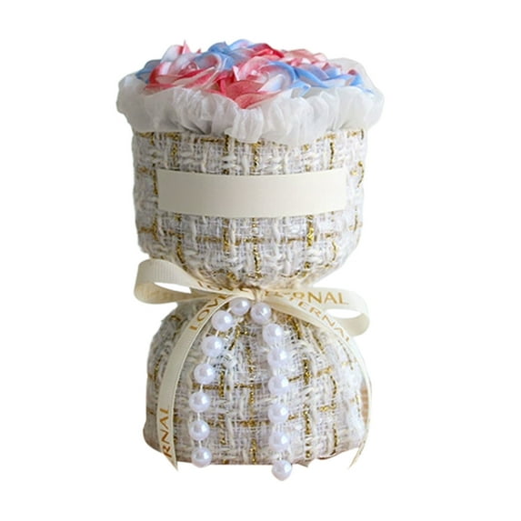 Cheapark Valentine's Day Mini Faux Rose Bouquet - Realistic Durable Simulation Gift Flower Arrangement Birthday Wedding Compani on Gift For Girlfriend