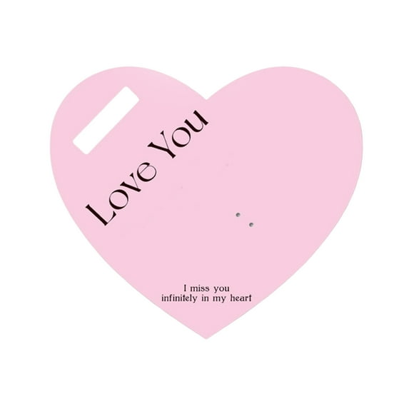 Cheapark Valentines Day Heart-Shaped Card Flower Bouquet - Portable Gift Card Gift with Writeable Message, Romantic Present for W eddings & Anniversaries