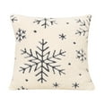 thumbnail image 1 of Cheapark Velvet Snowflake Christmas Pillow - Soft Cushion for Living Room Sofas & Bedrooms, Fabric Decor Enhancing Holiday Home Comfort, 1 of 6
